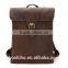 Manufacturer Wholesale Genuine cowhide leather school backpack bag