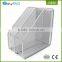 2 compartment double color wire mesh office and school desk magazine rack