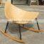 Alu. PE wicker Rocking Chair