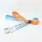 Flat polyester cheap personalize single custom sublimation lanyard