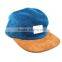 5 Panels Flat Brim Custom Corduroy Caps And Hats/Custom Corduroy 5 Panel Hat