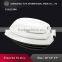 Square design special style pure white ceramic dinner set