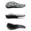 Nice design yellow leopard detangle hair brush & tangle brush with good quality