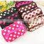 New Style Cute Dot Cosmetic Pouch For Travel with handle