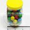 Mixed Color Football Play Round Bubble Gum in Jar