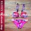 2017 shiny colors flower edges girl bikini CK196