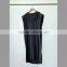 Fashion black sleeveless dress/special design