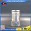 silver cover glass canister