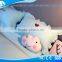 100% cotton Korean style blue Puff bedding sets for hotel
