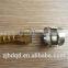 Brass straight hose barb fitting with cap