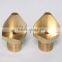 V shaped high impact narrow angle flat fan spray nozzle