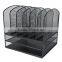 3-Tier Counter-Top Metal Office Mesh Desk Organizer