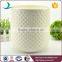 Wholesale embossed white advertising decorative ceramic trash can