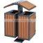 Good quality Outdoor Wooden plastic composite WPC Wastebins