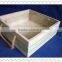 Trade Assurance Burnt Finish Stackable Wooden Display Crates with Chalk Board Blackboard Panel