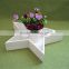Good price Trade assurance unique wooden personalized star heart shaped flower pot decorative wood flower trays