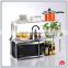 New Multifunction Stainless Steel Tool Kitchen 2 layers Microwave Oven Organizer Holder Storage Shelf Rack