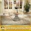 mirror silver round rotating dining table for hotel