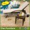 Fashion poolside lounge with wheels wicker beach chair