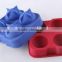 Spherical shell square silicone ice cube mold ice container