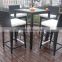 Outdoor/Indoor Furniture Rattan/Wicker Patio Bar Set