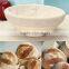 Round rattan bannetons, Rattan bread proofing baskets
