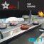 Easy clean stainless steel sushi conveyor belt system