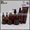 2017 wholesale good market 100ml plastic spray bottle amber color plastic spray bottle round plastic trigger spray bottle