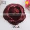 New high quality fashion camellia leather flower for shoes