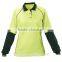 high quality women cotton two tone work polo shirt