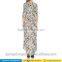 2016 OEM Wholesale Fashion Design Summer Woman Maxi Long Sleeve Beach Dress Chiffon Dress