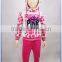 New Style plain children hoodies +pants for Girls