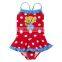 Good quality nylon/spandex baby girl swimsuit one piece swimwear