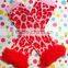 Factory wholesale baby products red knit baby leg warmers with bow easter baby products