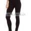 hot sales breathable spandex fabric Full-length pull-on leggings with wide elastic waistband