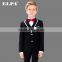 2016 Fashion ELPA black high quality tailor made boys formal wear school uniform suits OEM