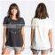 100% Cotton short sleeves oversize fit t shirt,custom printing women boyfriend t-shirt 2016