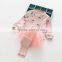 Autumn new style flower printing tops and tutu culotte girls boutique clothing set