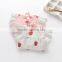 Wholesale full strawberry printing t shirt no sleeve children tops custom pattern