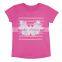 60% cotton 40% polyester top brand plain reversible sequin t-shirt