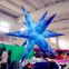 2m Height Printing Blue Advertising Balloons Inflatable Lighting Star for Event Decoration