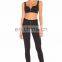 Sportswear manufacturer sexy women fitness workout top sports bra with zipper