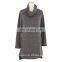Elegant Mature xxl Size Women 3/4 Sleeve Cow Neckline Shirt Dress
