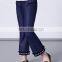 T-GP006 Fashion Lace Elegant Ninth Ethnic Style Girls Jeans Pants