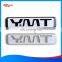 brushing aluminum nameplate with printing