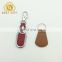 Custom High Quality Bulk PU Leather Keychain For Gifts
