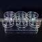 China made custom design acrylic plastic high quality transparent octagon magnetic bracelet boxes