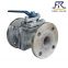 PFA Lined 2PC ball valve stainless steel CF8 body with manual operation