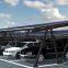 Car Park Solar Canopies Powder Spray Paint Solar Car Canopy