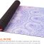 Anti slip Yoga Pilates Gymnastics Natural rubber suede yoga Mat printed mats with Carrying Strap - 2 in 1 Mat and Towel
